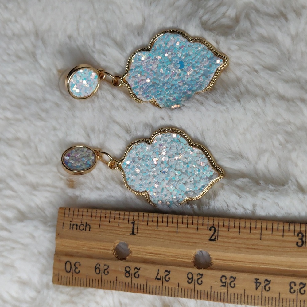 Faux Druzy Style Earrings - Picture 4 of 6